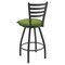 Holland Bar Stool Co 30" Swivel Bar Stool, Pewter Finish, Canter Green Seat X410 - alternate 3